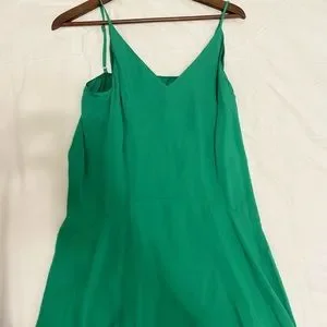 Balenciaga | Dresses | Balenciaga Green Silkcrepe Dress Size 4 | Poshmark